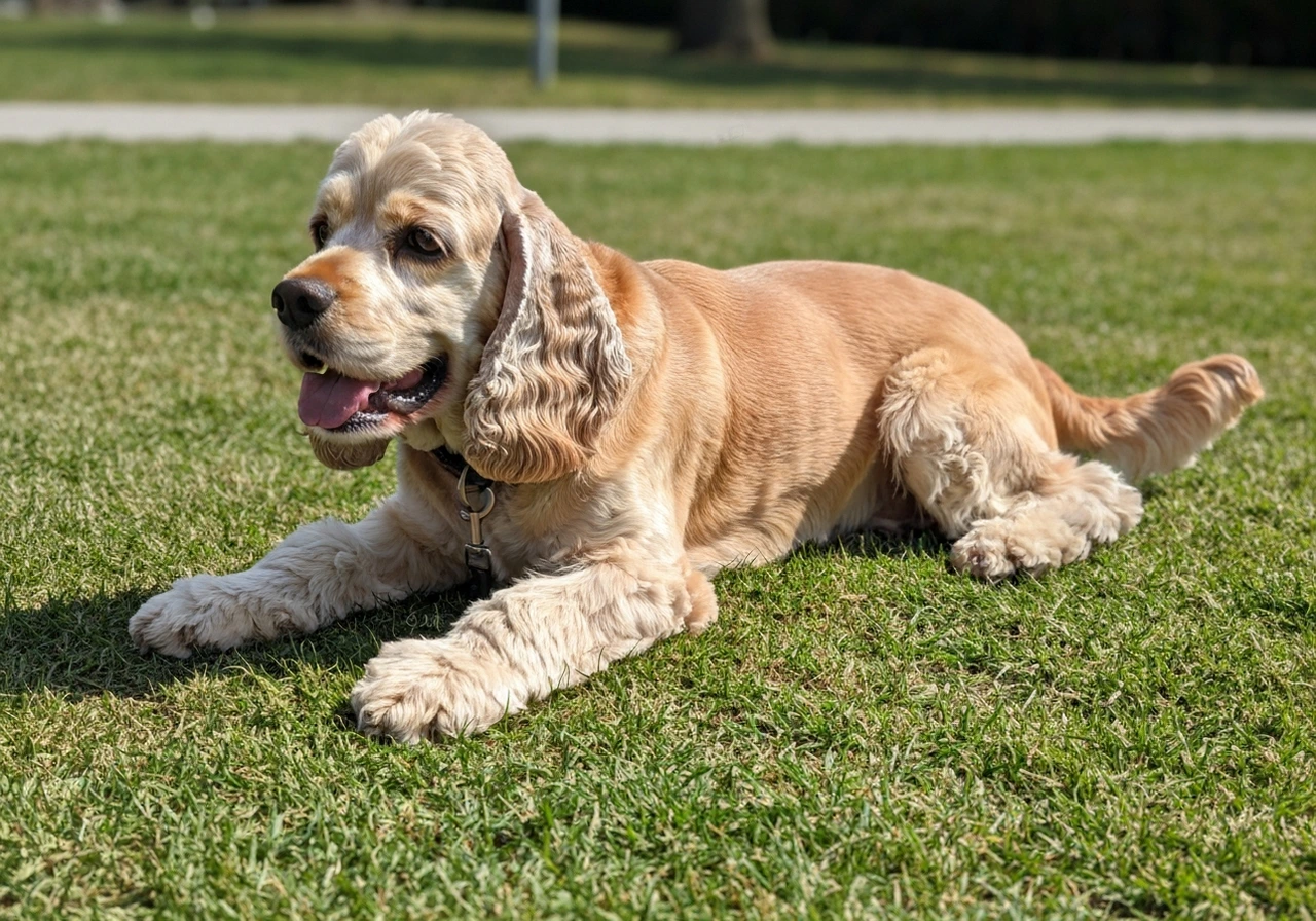 Healthy adult American Cocker Spaniel