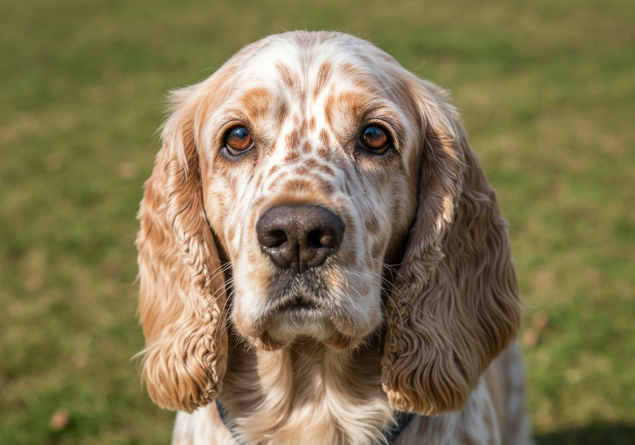 Cocker Anglais in a family setting