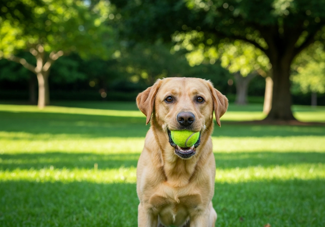 Labrador Retriever in daily life